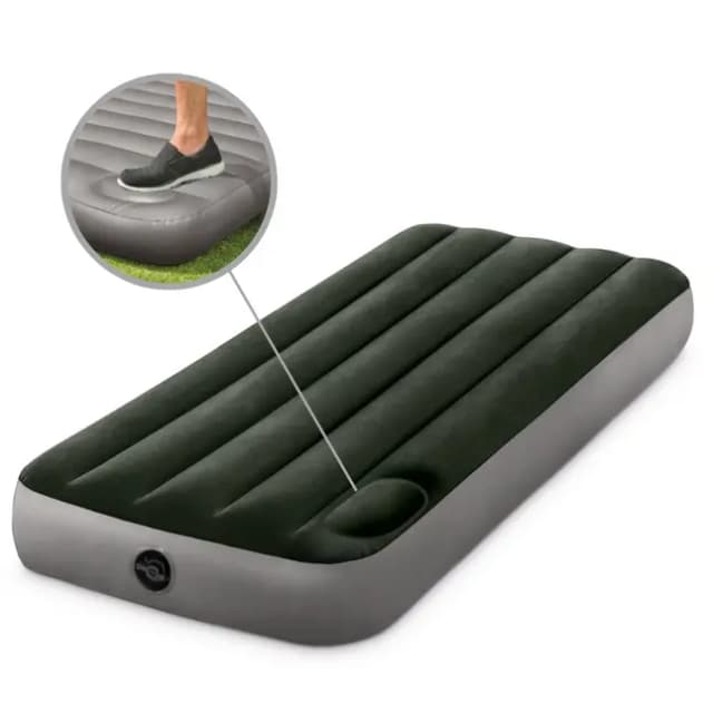 Matelas Gonflable 1 Personne Avec Pompe à Pied 191×76×25cm – INTEX